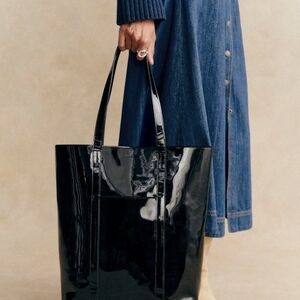 Boss Black Patent PRATESI Tote!.